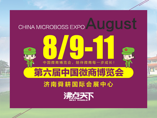 在盛夏八月等待第六届中国微商博览会的召开